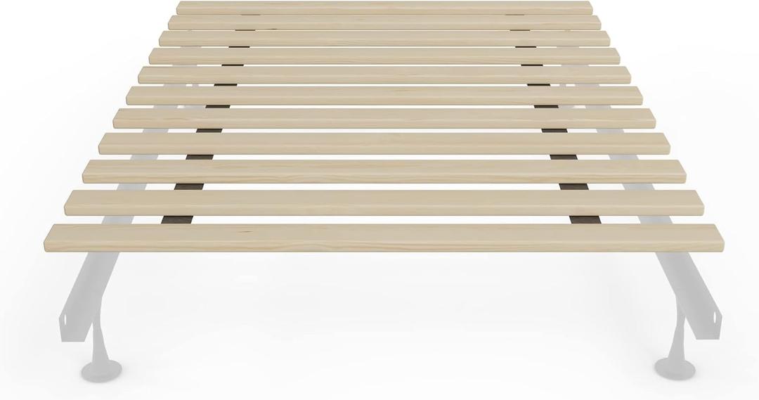 Greaton, 1-Inch Extra Heavy Duty Horizontal Wooden Bunkie Board/Bed Slats, Twin XL(39"), Beige