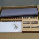 Greenual Bamboo Dish Drying Rack with Utensil Holder, 3 Tier Collapsible Dish Rack, Wooden Dish Racks for Kitchen Counter, Large Folding Drying Holder with Absorbent Dish Drying Mat (Natural)