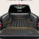 Truck Bed Mat Tailgate Mat for Nissan Frontier 2022 2023 2024 2025 2026, Truck Replacement Liner for 5FT Bed & Circle Style Tailgate, All Weather Non-Slip TPE Black Accessories