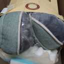 EHEYCIGA Orthopedic Dog Bed for Small Dogs, Waterproof Memory Foam Small Dog Beds with Sides, Non-Slip Bottom and Egg-Crate Foam Medium Pet Couch Bed with Washable Removable Cover, Greyish Green (24.0"L x 18.0"W x 6"Th)