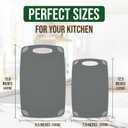 AXIOM CREATIONS 2-Piece Reversible Cutting Board Set Made with Natural Wheat Straw Fiber, Eco-Conscious Food Safe Kitchen Essentials, Gluten Free & BPA Free Chopping Boards for Kitchen, Large and Small