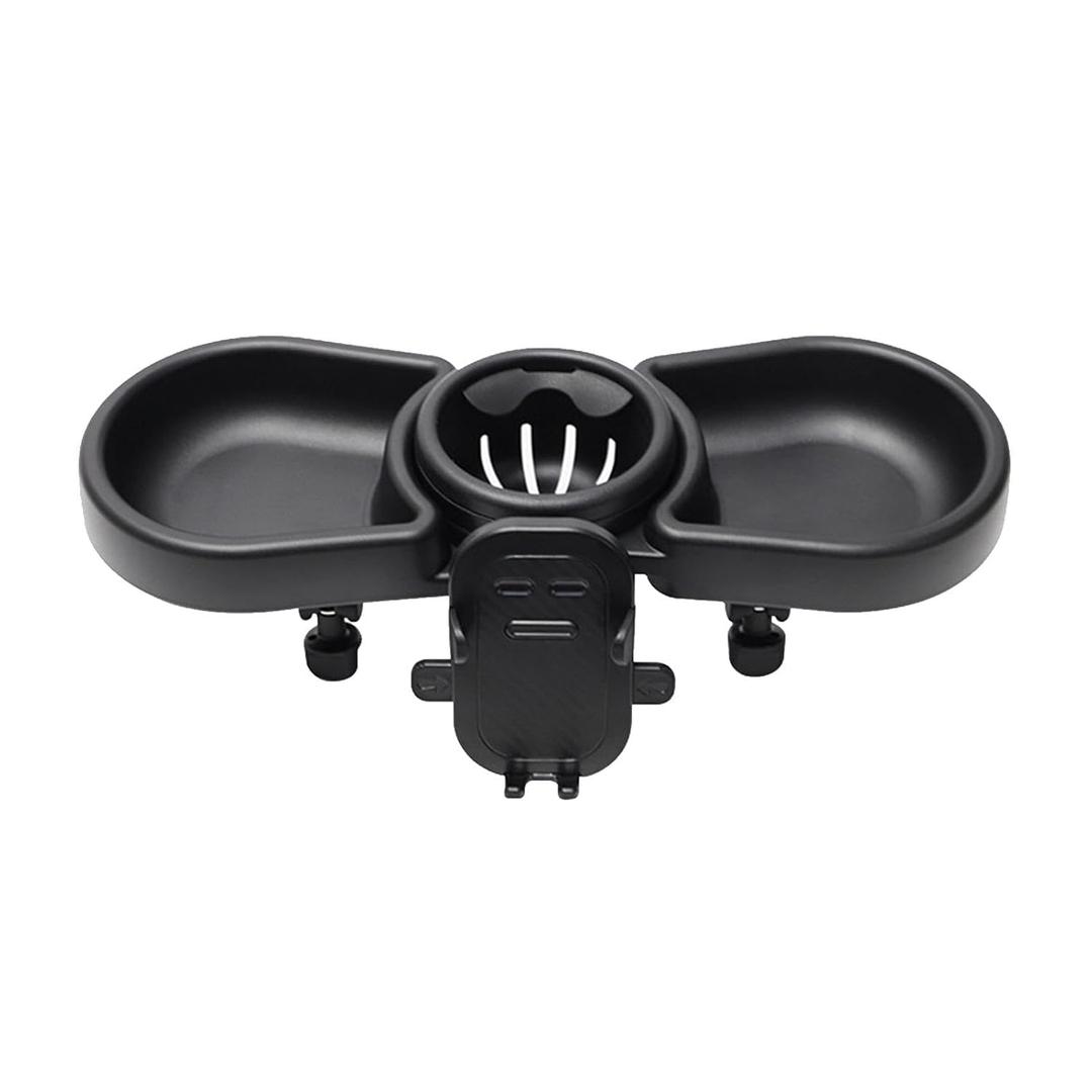 Stroller Snack Tray, Stroller Snack Tray, Multifunctional Stroller Cup Holder, Snack Drink Organizer, Flexible Cup Holder with Tray Stroller Accessories, Snack Tray for Most Baby Strollers