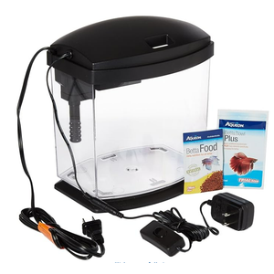 Aqueon Products 015905178020 LED Minibow Aquarium Kit, 1 Gallon, Black