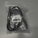 2 x Christmas Stocking Hooks,Non Slip Vinyl Coated Stocking Holder for Mantle Set of 4 Pack, Black Metal Stocking Hanger with Rubber Coated Stocking Hooks for Christmas Party Decorations