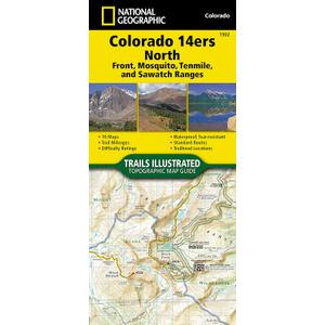 Colorado 14ers North Map [Sawatch, Mosquito, and Front Ranges] (National Geographic Topographic Map Guide, 1302)