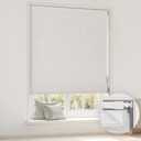 LazBlinds No Drill Cordless Roman Shades, 23'' W x 64'' H, White-Grey