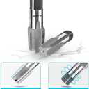 5-Piece NPT Pipe Tap Set, 1/8", 3/4", 1/2", 3/8", 1/4" Precision Carbon Steel NPT Tap Set, for Clean Accurate Threads, Assorted Plumbers Mechanics DIY Thread Cutting Tools