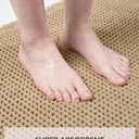 tchdio Waffle Bath Mat-Runner Rug, Super Absorbent Non Slip Bath Mats for Bathroom Machine Washable Long Rugs with Tassels, Bath Rugs for Bathroom Floor Beside Tub, 2' x 6' (Brown)