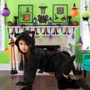 Cat Costume For Girls,Black Cat Noir Costume For Kids Dress Up,Prefect for Halloween,Animal Dress Up Party (Black)