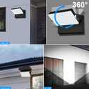 ledmo LED 150W Wall Pack Light Outdoor Switch Control Freely Rotating LED Wall Mount Light 5000K Waterproof Black Modern Flood Security Lighting Fixture for Warehouse Shop Barn Building4 Pack