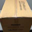 Storage Bins Lid, 4-Pack Stackable Plastic Collapsible Cabinet, Foldable Organizer with Wheel and Double Door White