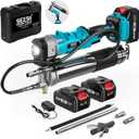 Seesii Innovative 2-in-1 Grease Gun: High-Efficiency 5.3 oz/min 12,000 PSI Electric Grease Gun Kit with 2 * 2.0AH Batteries and Charger, Easy-to-Use for Farmers, Equipment Operators & Owners