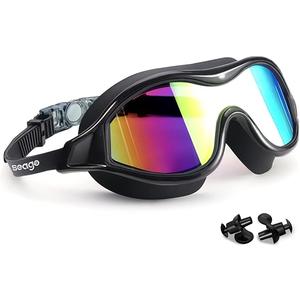 Swim Goggles No Leaking Anti-Fog Pool Goggles Swimming Goggles for Adult Men Women Youth, UV Protection 180° Clear Vision