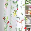 XunYee 6 Pcs 35.4 ft Flower Garlands Artificial Wildflower Vines Floral Hanging Backdrop Fake Flower Garlands Faux Silk Wildflower Vine for Wedding Bridal Shower Home Garden Wall Arch Decor(Spring)