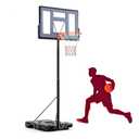 Aidoly Portable Basketball Hoop Outdoor, Adjustable Basketball Hoops Goal System Shatterproof Backboard, Shock Absorbent Rim, Fillable Base for Swimming Pool/Backyard/Driveway