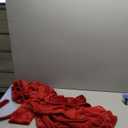 RONGTAI Womens Robes Plush Fleece Hooded Bathrobe Thick Nightgown with Pockets Fluffy Sleepwear (Small, Burgundy)