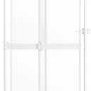 unipaws 75" H Transparent Cat Safety Gate, Auto Closing and No Drilling, 21"-34"W×75"H