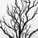 Nearly Natural 24" Pre-Lit Black Twig Halloween Tree with 60 LED Lights