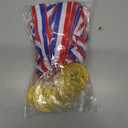 2 x Abaokai 12 Pieces Gold Award Baseball Medals for Kids Sports Games, Party Favors, 2 Inches