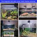 Magnetic Aquarium lid Fish Tank Hood top Cover Anti-Jumping net Cover mesh to Protect Fishs Jumping Out of Fishes Tank Hoods