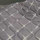 Bubble bear Dog Crate Mat - Ultra Soft, Washable & Anti-Slip Kennel Pad for Small/Medium/Large Dogs, Dark-Hued to Hide Stains (42"x28") (Gray)