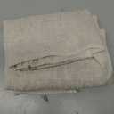 jinchan Belrose Linen Floral Kitchen Curtains 24 inch Length Embroidered Farmhouse Cafe Curtains for Living Room Bathroom Small Windows Curtain Set Sheer Light Filtering 2 Panels White