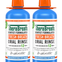 2 Pack - TheraBreath Fresh Breath Mouthwash, Icy Mint, Alcohol-Free, 1 Liter (33.8 fl oz)