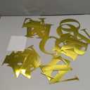 75 PCS Custom Cake Topper Name Acrylic Letters DIY Personalized A-Z & 0-9 Number Alphabet Cake Decoration For Wedding Anniversary Baby Shower Party Birthday Supplies (Gold)