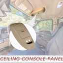 TQPONLY Overhead Console Assembly w/o Sunroof | Compatible with 2002-2004 Ford Super Duty F250 F350 F450 F550 Truck | Replaces 2C3Z25519A70AAB 2C3Z-25519A70-AAB Interior Ceiling Console Panel (Tan)