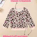 Toddler Baby Girls Sweatsuit Unique Elastic Pant Design Sweat Matching Sets Fall 2 Piece Sweatshirts Outfit 1-4T (Khaki)