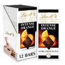 Lindt EXCELLENCE Intense Orange Dark Chocolate Candy Bar, 3.5 oz., 12 Pack  BBD: 11-30-25