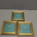 LaVie Home 5x5 Picture Frames (3 Pack, Gold) Square Photo Frame Set with High Definition Glass for Wall Mount & Table Top Display