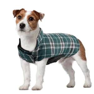 Kuoser Waterproof Dog Coat, Reversible Dog Jacket for Large Dogs, Adjustable Durable Doggie Winter Coat for Groowing Puppies Warm Puppy Cold Weather Apparel, Green L (Large (Pack of 1)