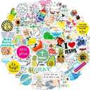 200Pcs Inspirational Christian Stickers for Vision Board Water Bottles Laptop, Vinyl Waterproof Jesus Bible Verse Stickers for Scrapbook Journaling Planner, Christian Easter Gifts for Kids