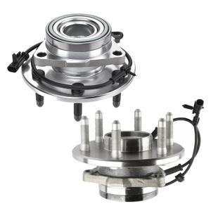 515036 Front Wheel Hub Bearing Assembly w/ABS Compatible for 1999-2007 Chevrolet Silverado 1500 4WD & GMC Sierra 1500 4WD Compatible with 00-06 GMC Yukon XL 1500 AWD Pack of 2 