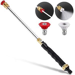 Animgrth 2025 Upgraded Jet Nozzle Power Washer for Garden Hose, Includes 2 High-Pressure Nozzles and Quick Connectors | Hydro Jet High Pressure Washer Tools