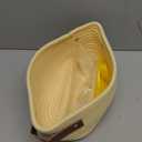 ABenkle Small Storage Basket, Mini Baskets with Handle, Cute Cotton Woven Baskets for Shelves, Boho Decorative Toy Storage Bin for Nursery, Spa, Empty Gift Basket - XS, Yellow