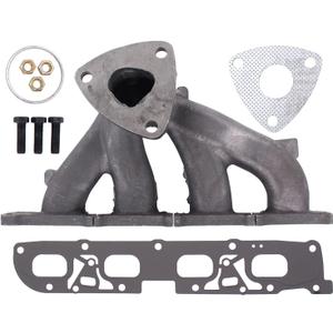 NewYall L4 2.4L Exhaust Manifold with Gasket Kit for Buick Allure 10, LaCrosse 10-16, Regal 11-17, Verano 12-17, Chevrolet Impala 14, Malibu 08-14, Orlando 12-14, Pontiac G6 09-10, Saturn Aura 2009