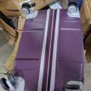 Samsonite Freeform 2-Piece Luggage Set - Carry-On & Large Checked Luggage with Dual Spinner Wheels - Durable Polypropylene Hardshell - TSA Lock, Airline-Approved - Expandable - Amethyst Purple