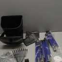 Lukovee Dog Pooper Scooper, 37.4" Long Adjustable Metal Handle Swivel Bin & Rake & Spade Kit with 20 Poop Bags, Portable Dog Non-Breakable Poop Scooper for Gravel Yard Lawn Grass, Blue