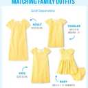 The Children's Place Girls' Short Sleeve Dressy Dresses (Yellow, XL)