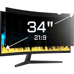 ZYY 34 Inch(diagonal) Computer Privacy Screen Filter (31 1/4  13 3/8) With Anti Glare, Anti UV Protection, Curved Monitor Privacy Screen Protector Film 21:9 Aspect Ratio For Desktop Computer Monitor ZYY 34 Inch(diagonal) Computer Privacy Screen Filter (31 1/4  13 3/8) With Anti Glare, Anti UV Protection, Curved Monitor Privacy Screen Protector Film 21:9 Aspect Ratio For Desktop Computer Monitor