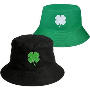 EVKILKJS St Patricks Day Hat Shamrock Hat Trendy Comfortable Textured Foldable Unisex Green