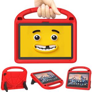 Tablet Case for 8in Kids TabletNot Fit for Onn TCL 8 inch Tablets, Patamiyari Lightweight Shockproof Kids Case with Handle Stand -Claret Red