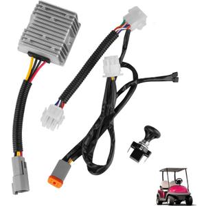 Drive-up DC Voltage Reducer 48V Step Down to 12V 15A Buck Converter Waterproof Voltage Regulator Kit Fits for Club Car Precedent 2004-Up Golf Carts