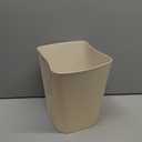 TrashCan - Small Waste basketbin - 1.8 Gallon- for Office,Home,Bathroom,Kitchen - Khaki