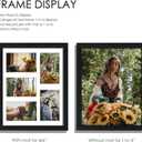 DUENPY 11x14 Collage Picture Frame, 4x6 Collage Picture Frame, Displays Five 4x6 inch Photos, or 11x14 (Without Mat) Wall Decor Wall Hanging or Tabletop, Black.