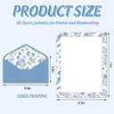 Whaline 30 Pcs Blue Floral Stationery Set with Envelopes Stickers Flower Butterfly Letterhead Letter Writing Paper and Envelopes for Wedding Birthday Party Invitation Office Printing, 8.5 x 11 Inch