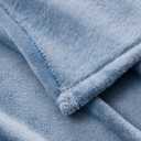 BOURINA Fleece Blanket Flannel Throw Blanket (Blue,Throw Size) Lightweight Cozy Microfiber Blanket for Sofa, Couch, Bed, Camping, Travel, 50x60 inches