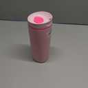 Owala SmoothSip Slider Insulated Stainless Steel Coffee Tumbler, Reusable Iced Coffee Cup, Hot Coffee Travel Mug, BPA Free 20 oz, Pink (Pucker Up)